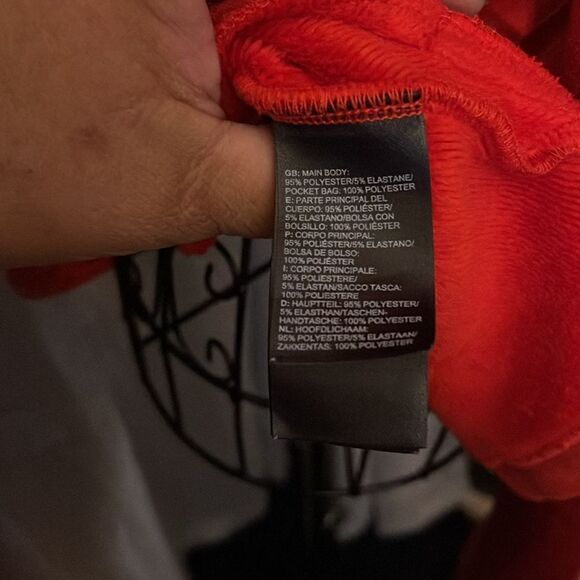 The North Face morningside orange red full zip up windfall fleece lined jacket - Picture 5 of 7